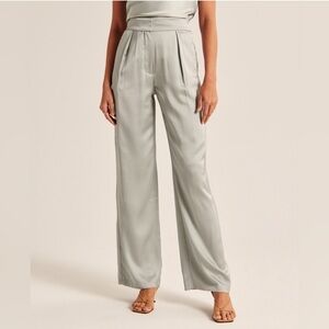 Abercrombie & Fitch Light Gray Trousers